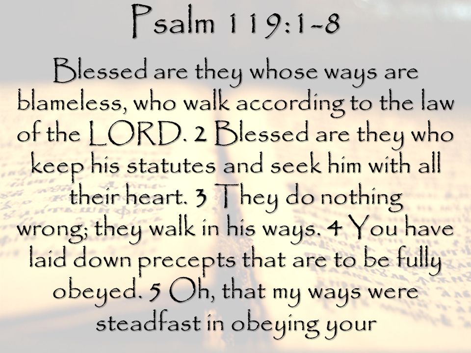 Word For the Day Ministry - psalm 119 part-i